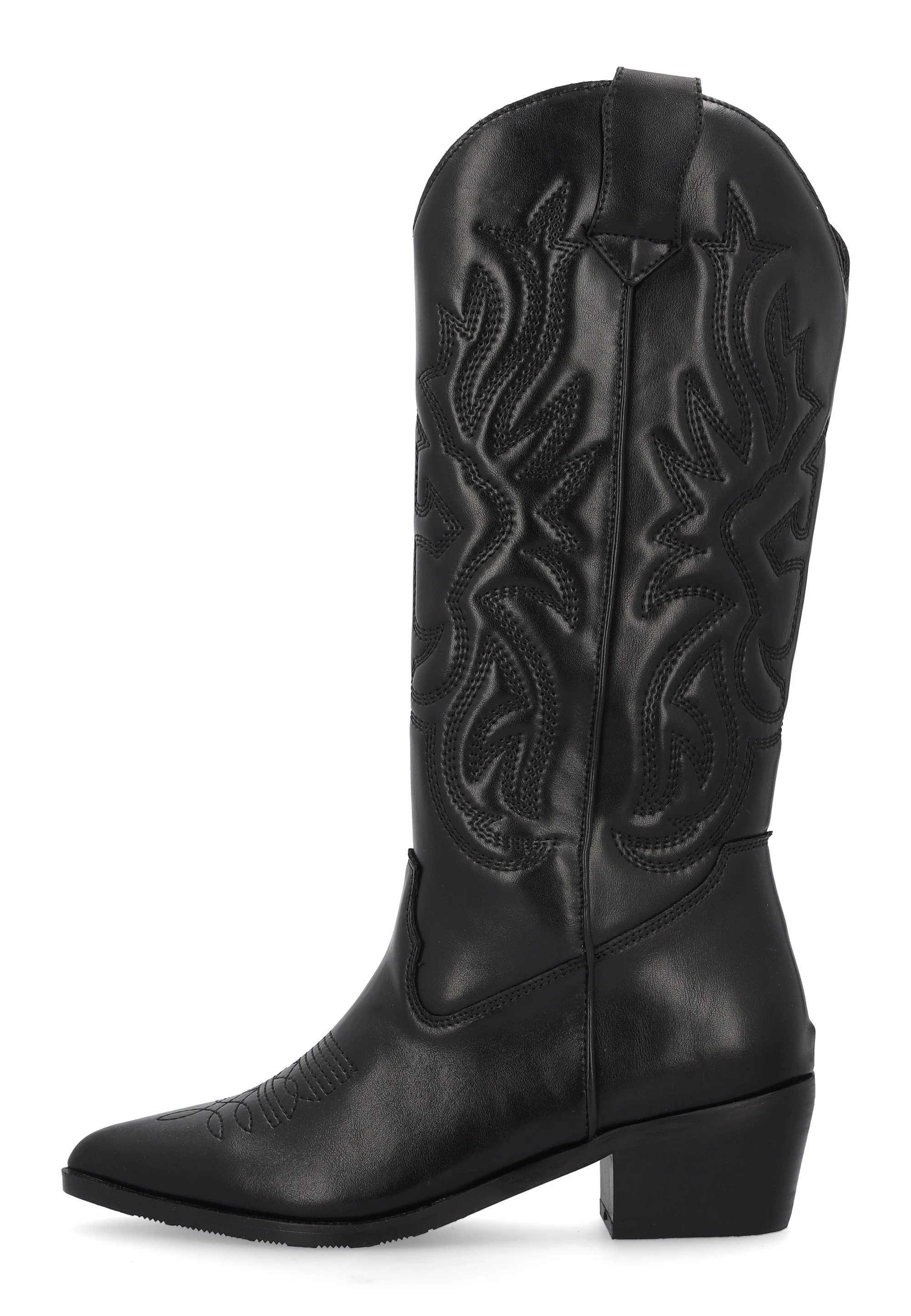 Texani in pelle Francesco Milano con ricami tono su tono